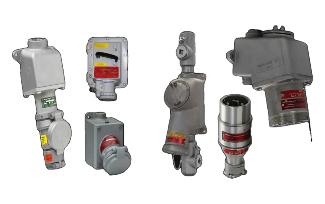 Mechanically interlocked receptacles